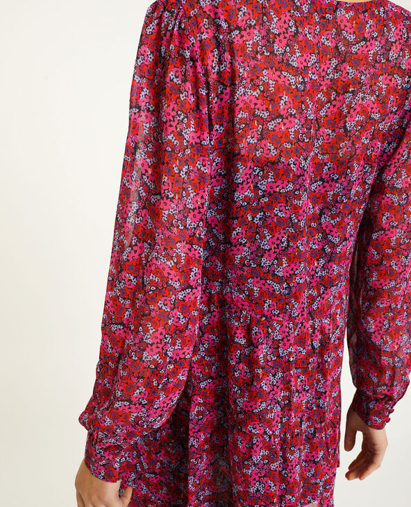 Robe courte à volants violet - Pimkie