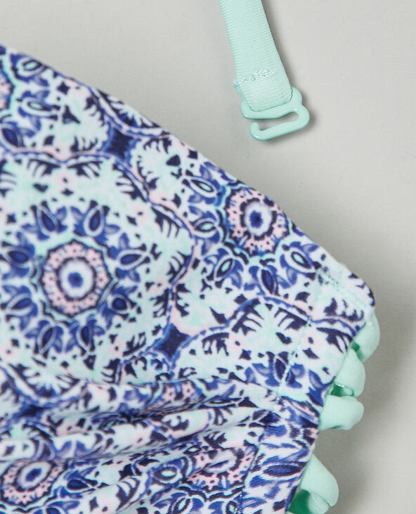 Haut de bikini imprimé mosaïque blanc - Pimkie