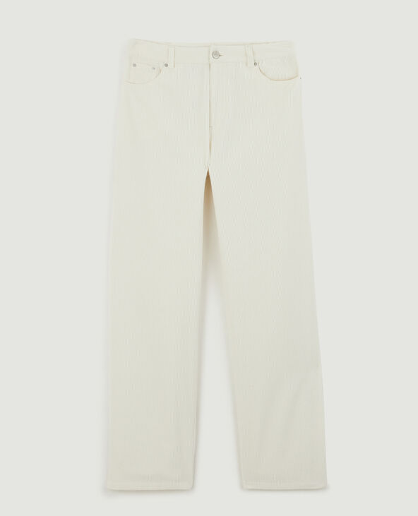 Pantalon velours blanc - Pimkie