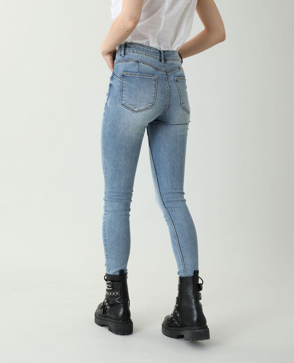 Jean skinny push up mid waist bleu - Pimkie