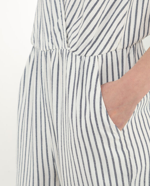 Combi-pantalon rayée blanc - Pimkie