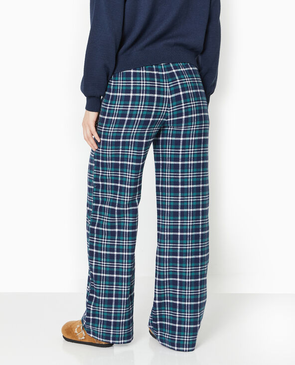 Pantalon de pyjama à carreaux bleu - Pimkie