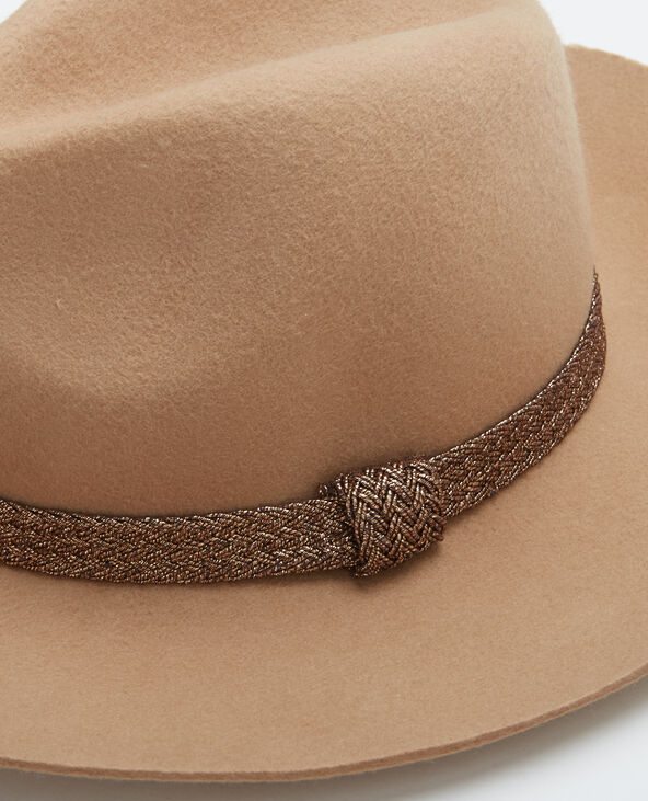 Chapeau fedora camel - Pimkie