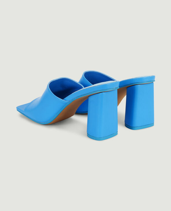 Mules à talons bleu foncé - Pimkie