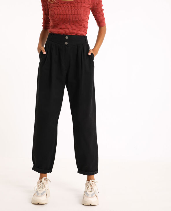 Pantalon slouchy noir - Pimkie