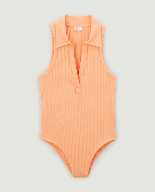 Body col polo orange - Pimkie