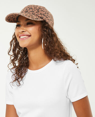 T-shirt col rond blanc - Pimkie