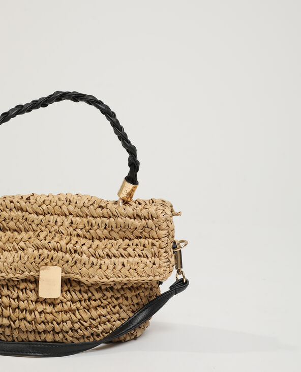 Sac bandoulière en paille beige - Pimkie