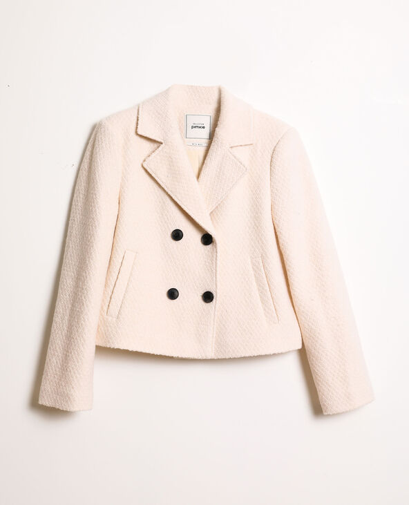 Manteau court écru - Pimkie