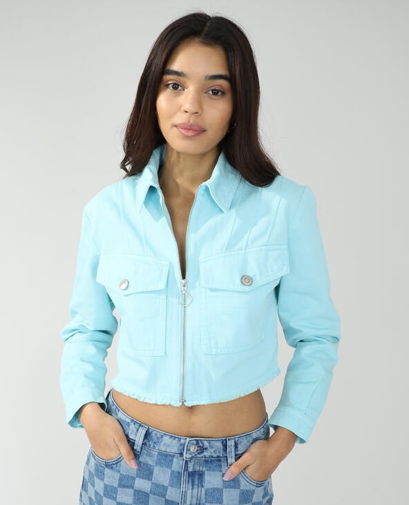 Veste en jean bleu - Pimkie