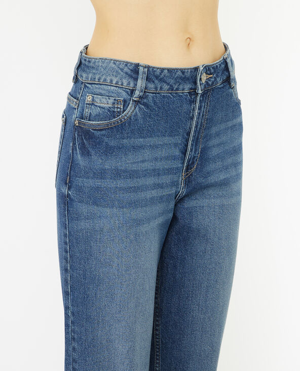 Jean mom taille haute avec élasthane bleu - Pimkie