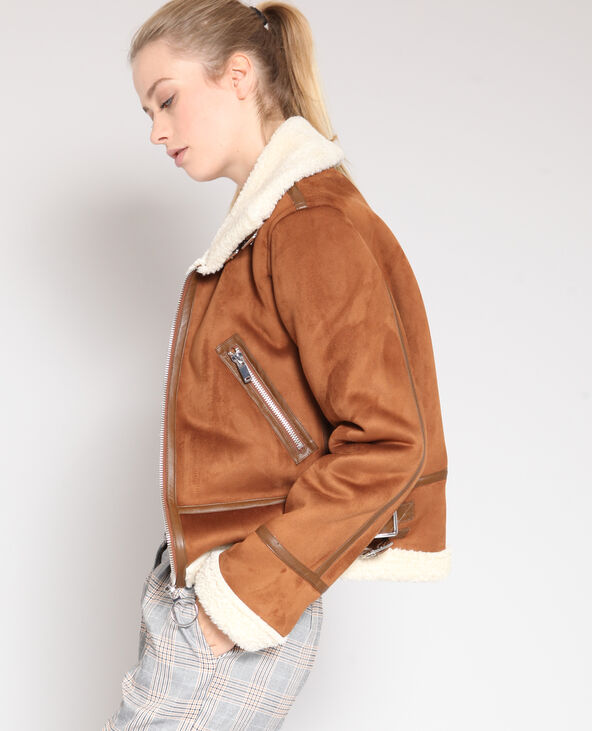 Veste 2025 biker fourrure