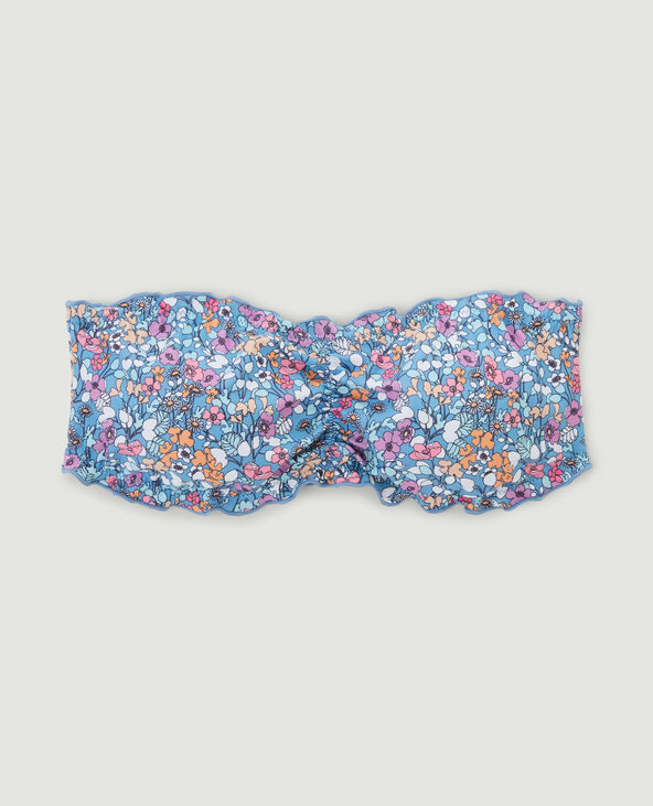 Haut de maillot de bain bandeau bleu - Pimkie