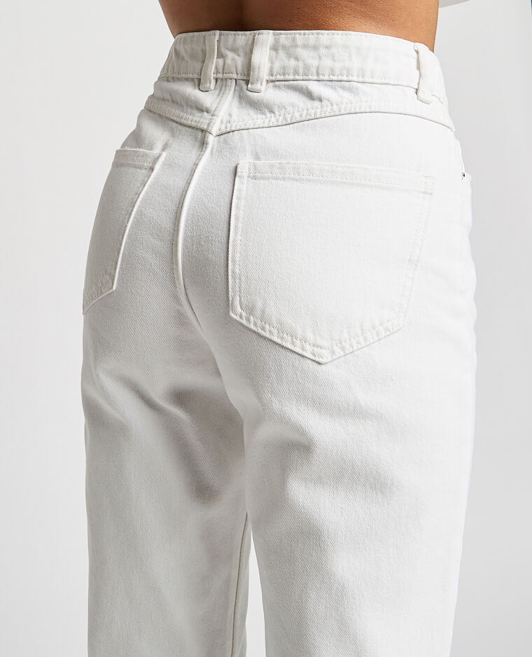 Jean straight taille haute blanc - Pimkie