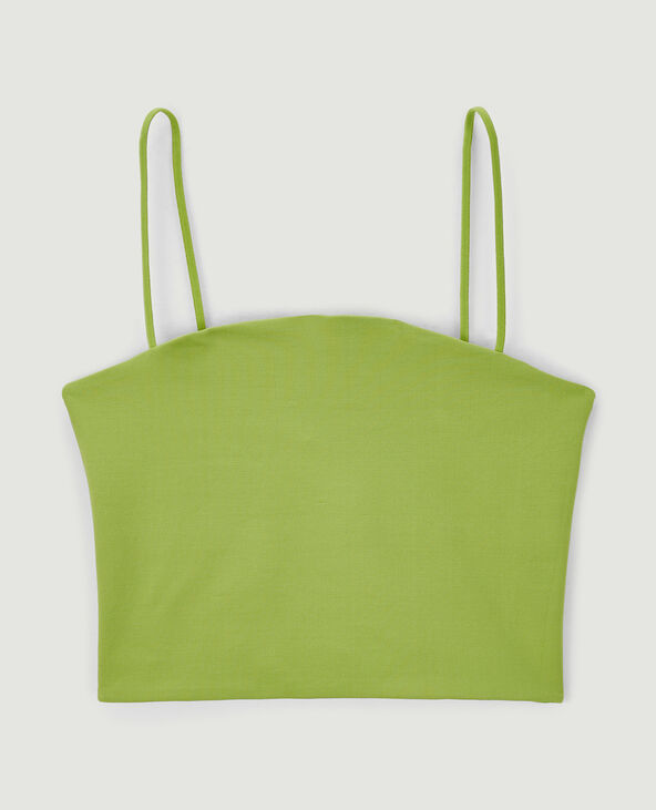 Brassière fines bretelles vert kaki - Pimkie