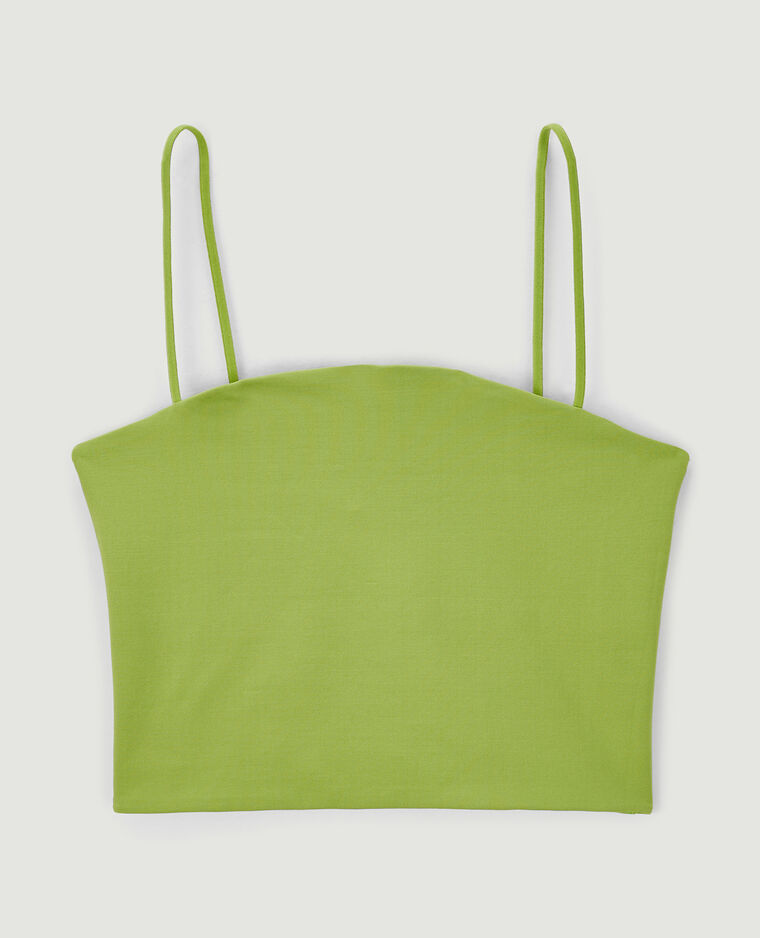 Brassière fines bretelles vert kaki - Pimkie