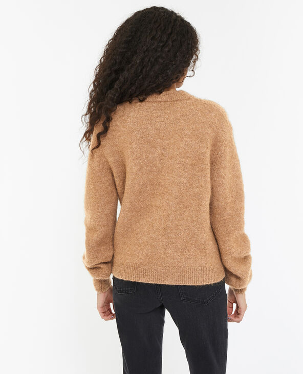 Pull en maille douce et chaude marron - Pimkie