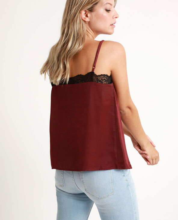 Top dentelle violet - Pimkie