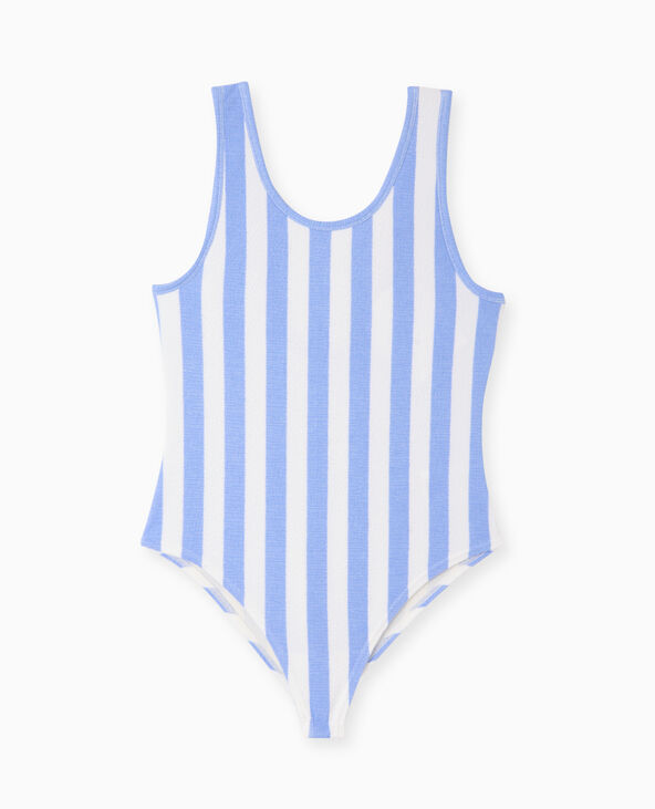 Body maille reliefée rayé bleu - Pimkie