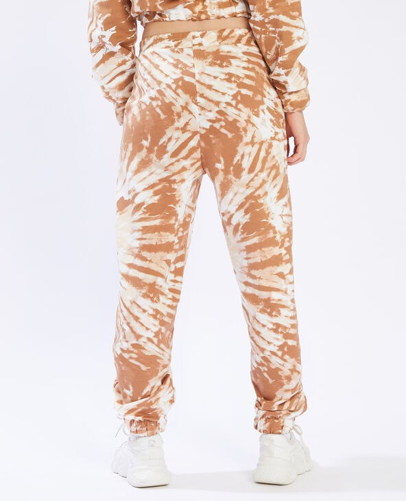Jogging effet tie and dye marron - Pimkie