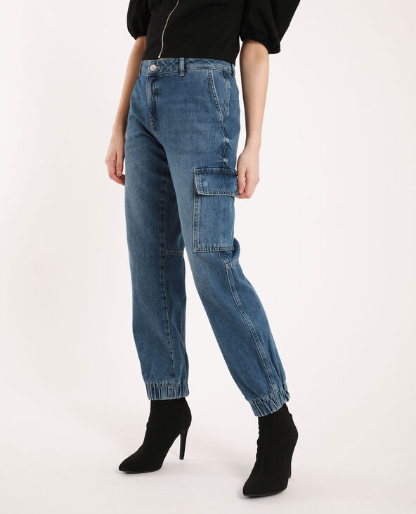 Jean battle mid waist bleu - Pimkie