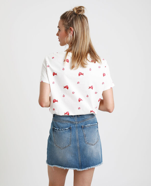 T-shirt imprimé blanc - Pimkie