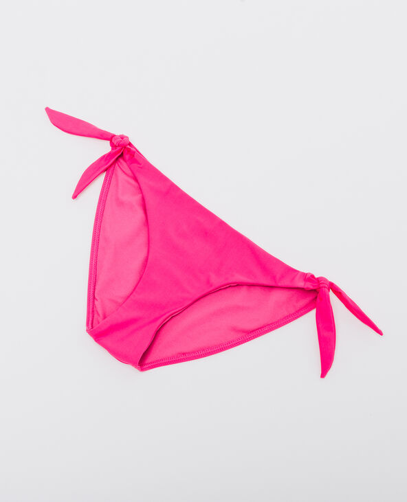 Culotte de bikini à nouer rose fuchsia - Pimkie