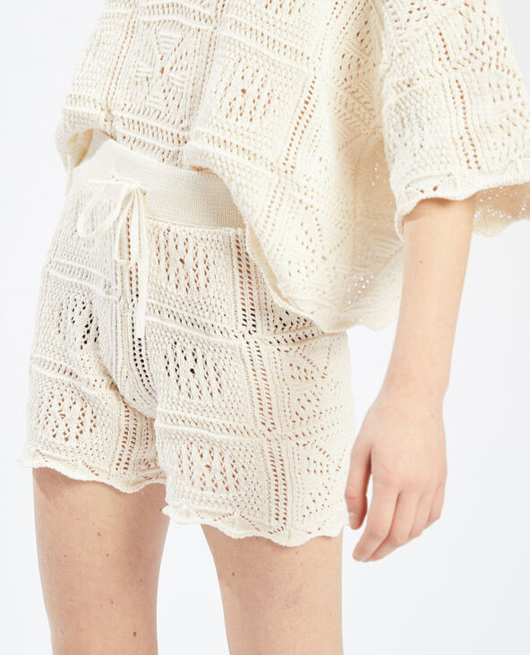 Short en crochet blanc - Pimkie