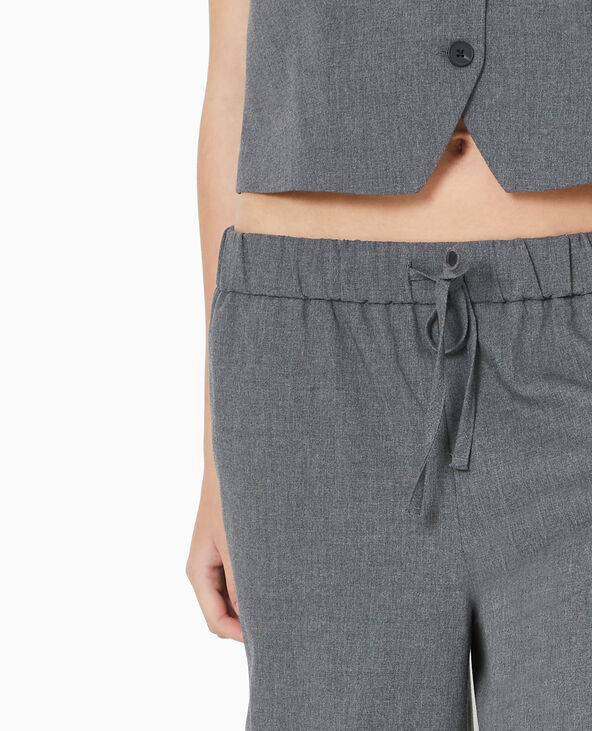 Pantalon city large et droit gris foncé - Pimkie