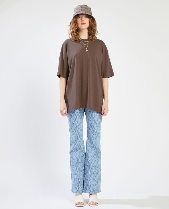T-shirt oversize taupe - Pimkie