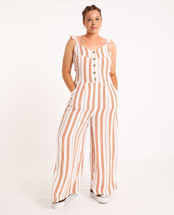 Combi pantalon a rayures