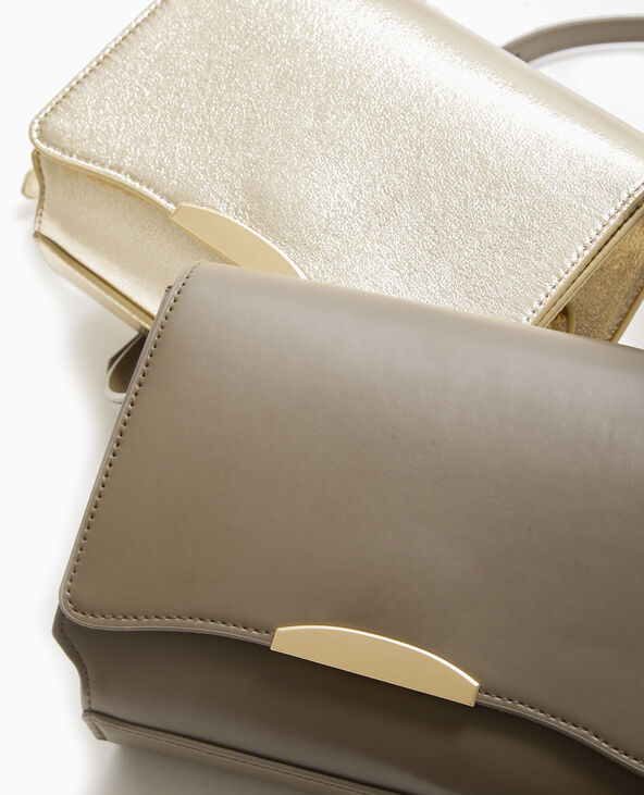 Sac boxy avec détail métal sur rabat vert kaki - Pimkie