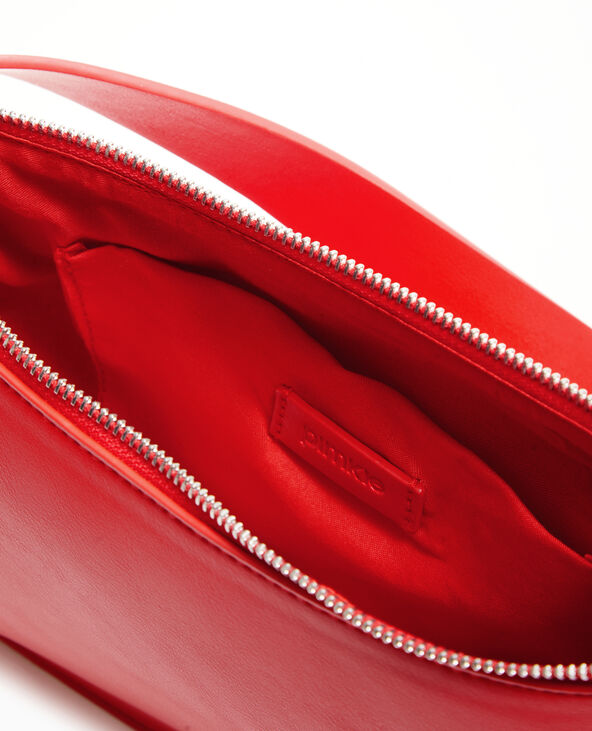 Sac porté épaule effet double poche rouge - Pimkie