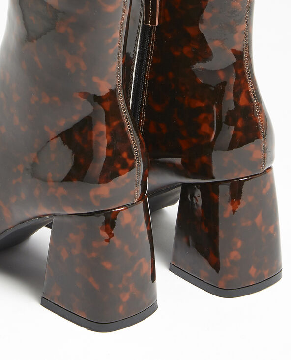 Boots bouts carrés marron - Pimkie