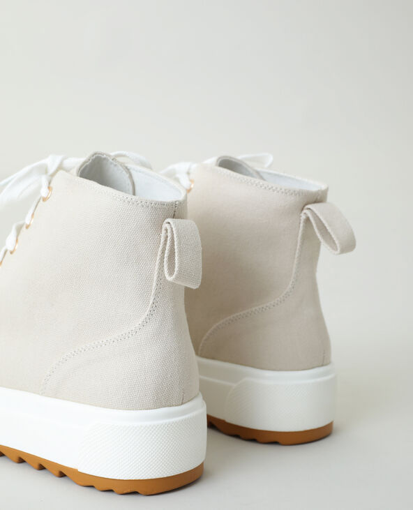 Baskets hautes plateformes rose clair - Pimkie