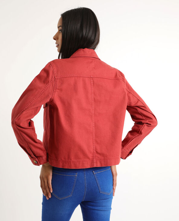 Veste droite bordeaux - Pimkie