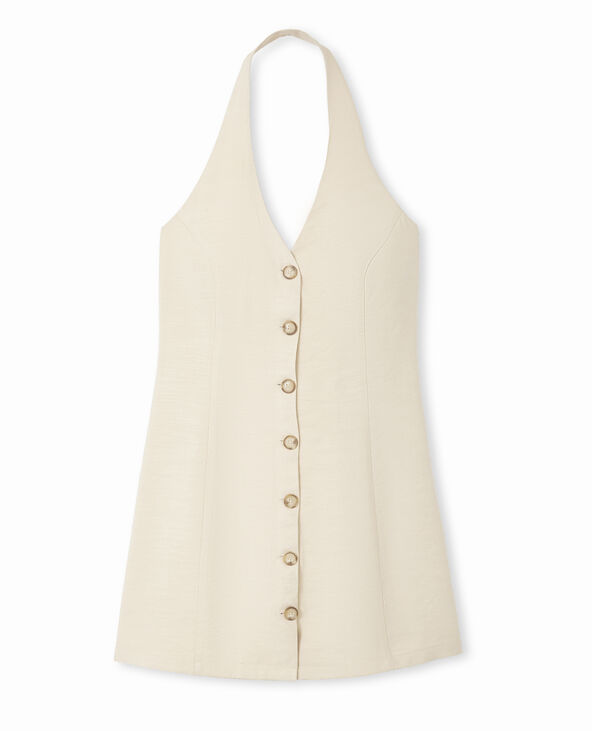 Robe dos-nu esprit gilet de barman beige - Pimkie