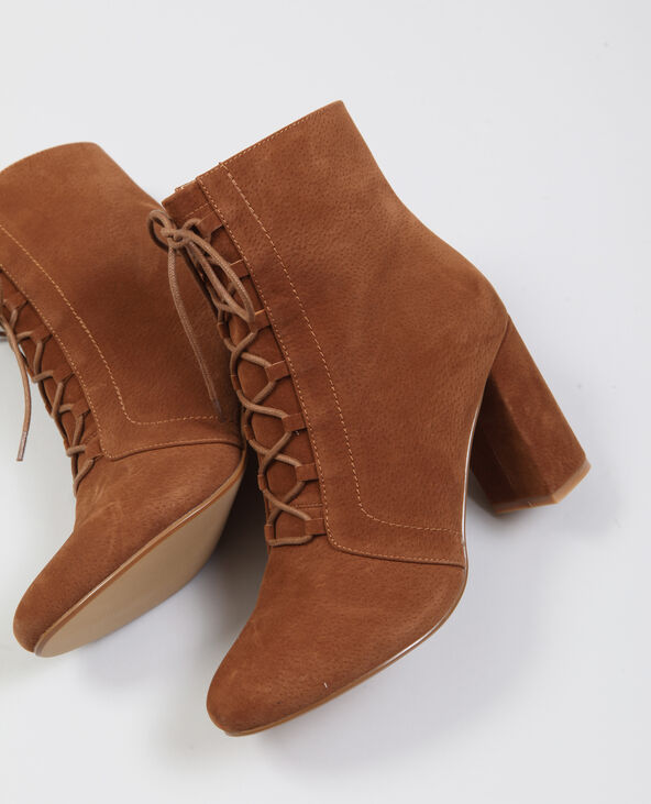 Bottes à lacets marron - Pimkie