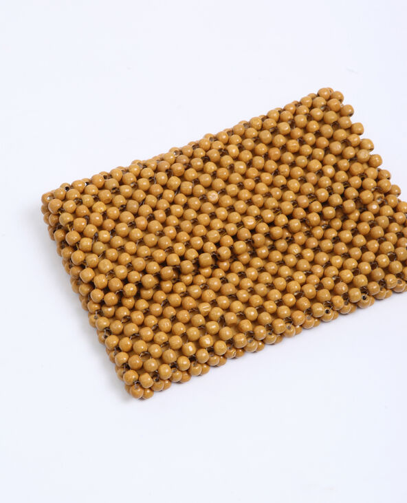 Petit sac en perles beige - Pimkie