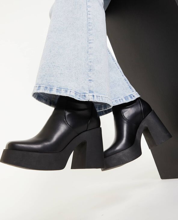 Boots plateforme talon discount
