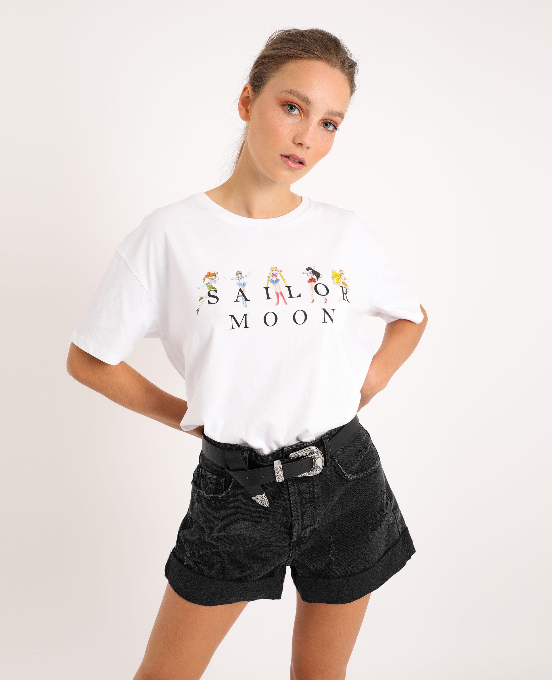 T-shirt Sailor Moon blanc - 408117905N43 | Pimkie