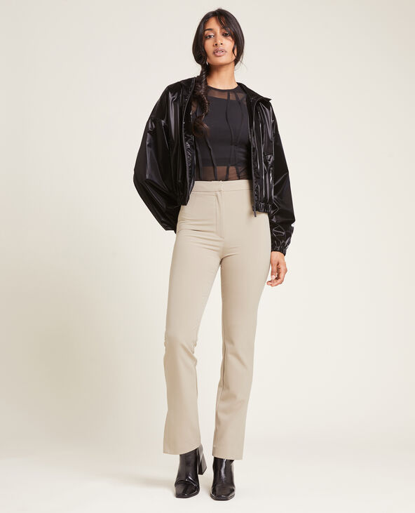 Pantalon slim avec fentes taupe - Pimkie