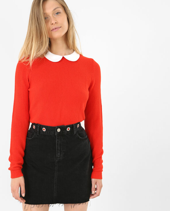 Pull femme outlet col claudine