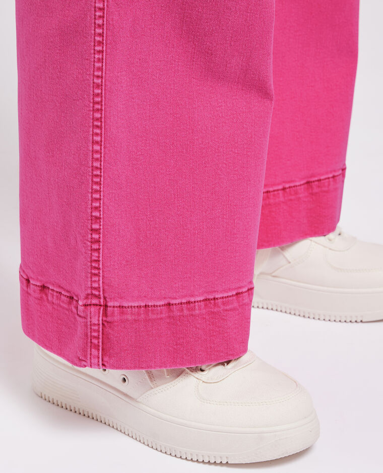 Jean large effet délavé rose - Pimkie