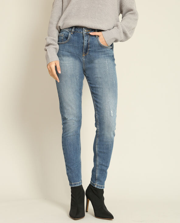 Jean skinny taille haute bleu - Pimkie