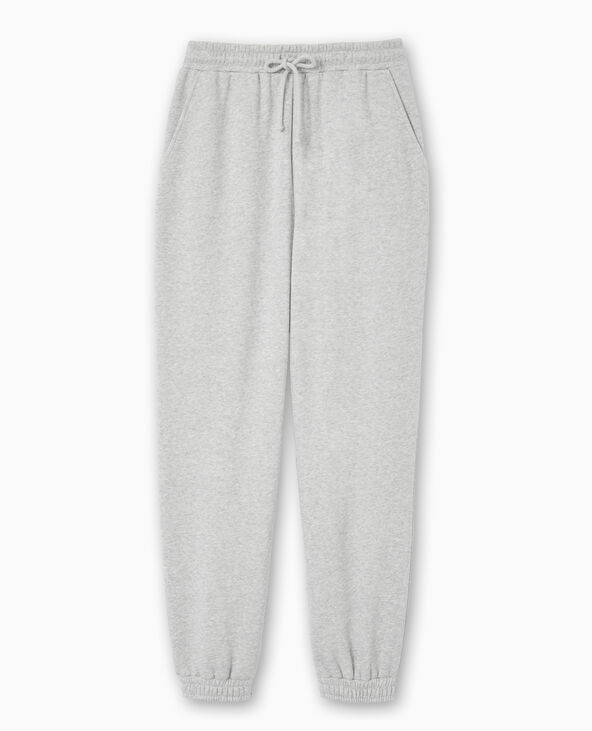 Pantalon de jogging en molleton gris chiné - Pimkie