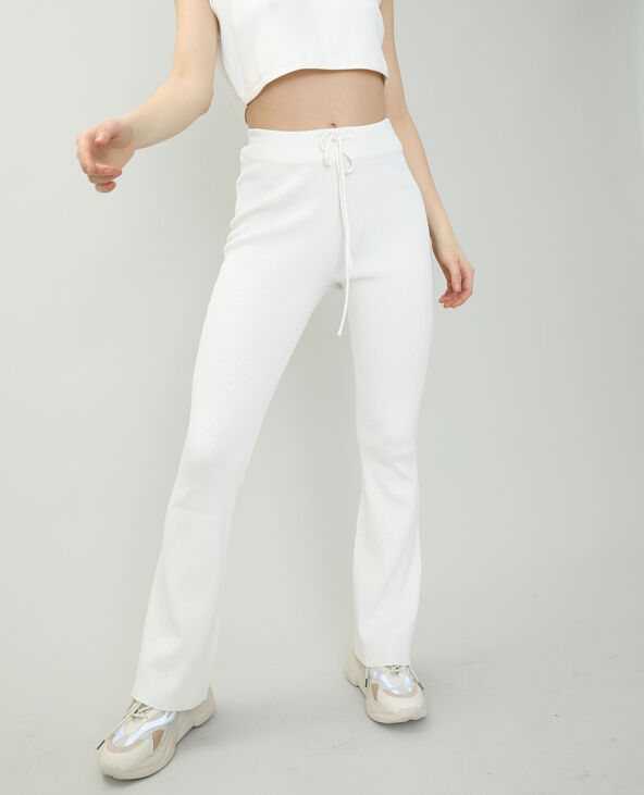 Pantalon tricot blanc - Pimkie
