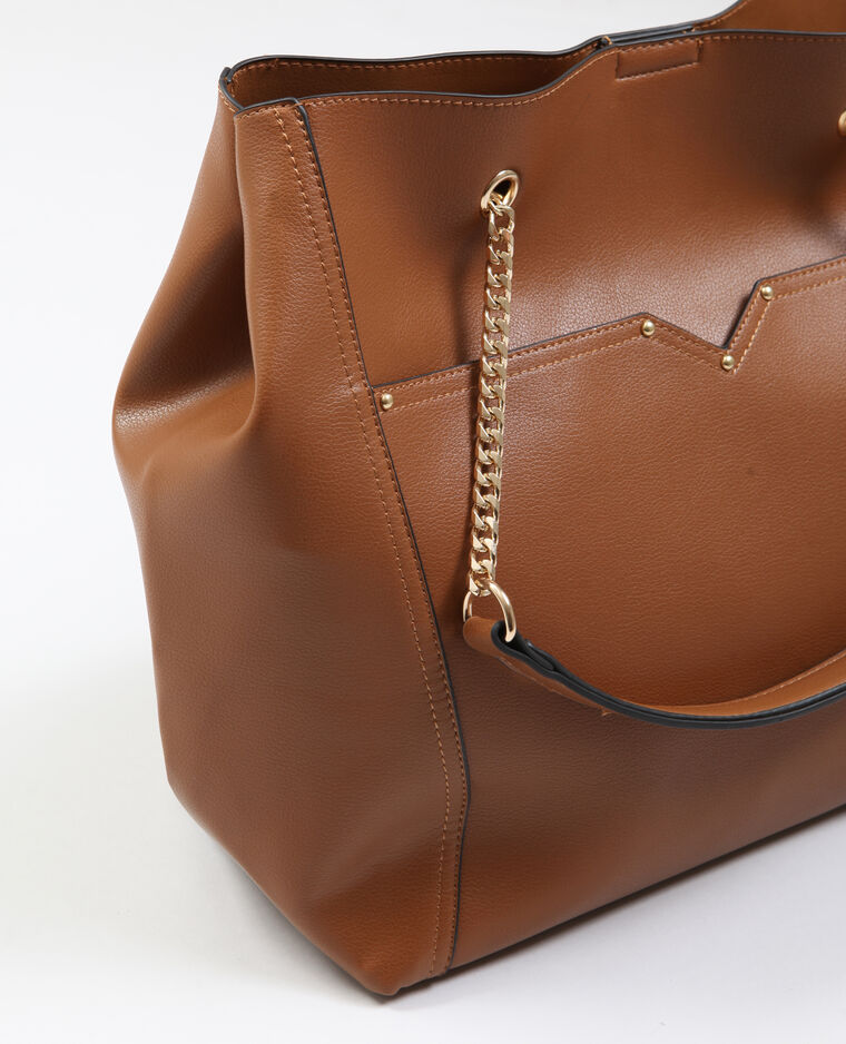 Sac souple en faux cuir camel - Pimkie