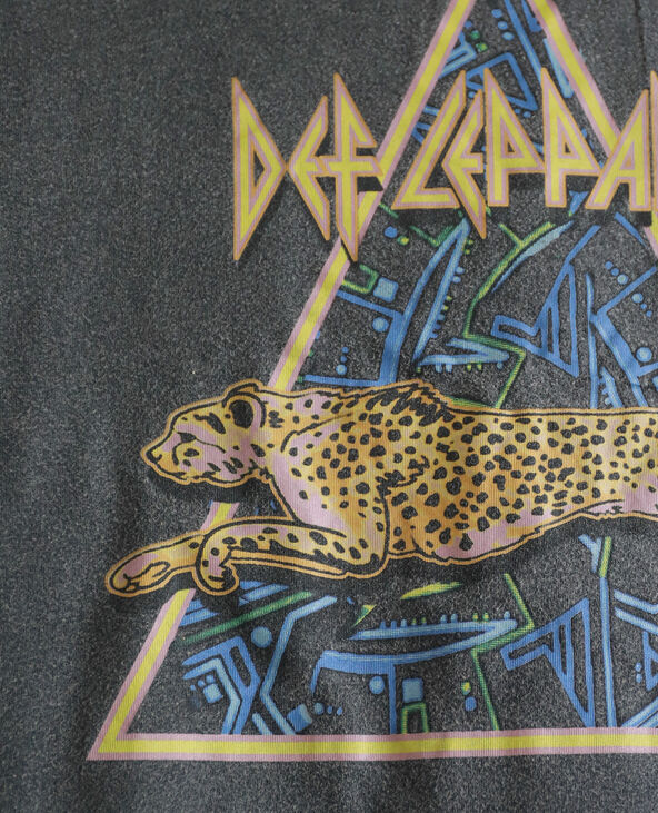 T-shirt Def Leppard gris foncé - Pimkie