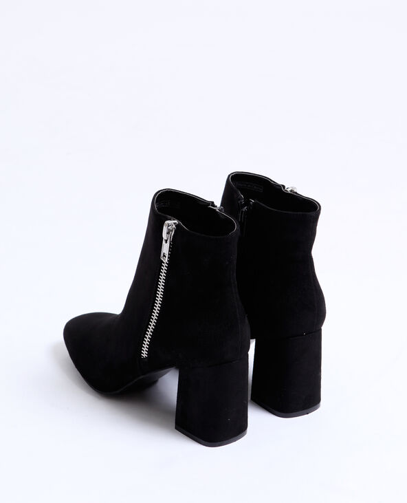 Bottines suédine noir - Pimkie